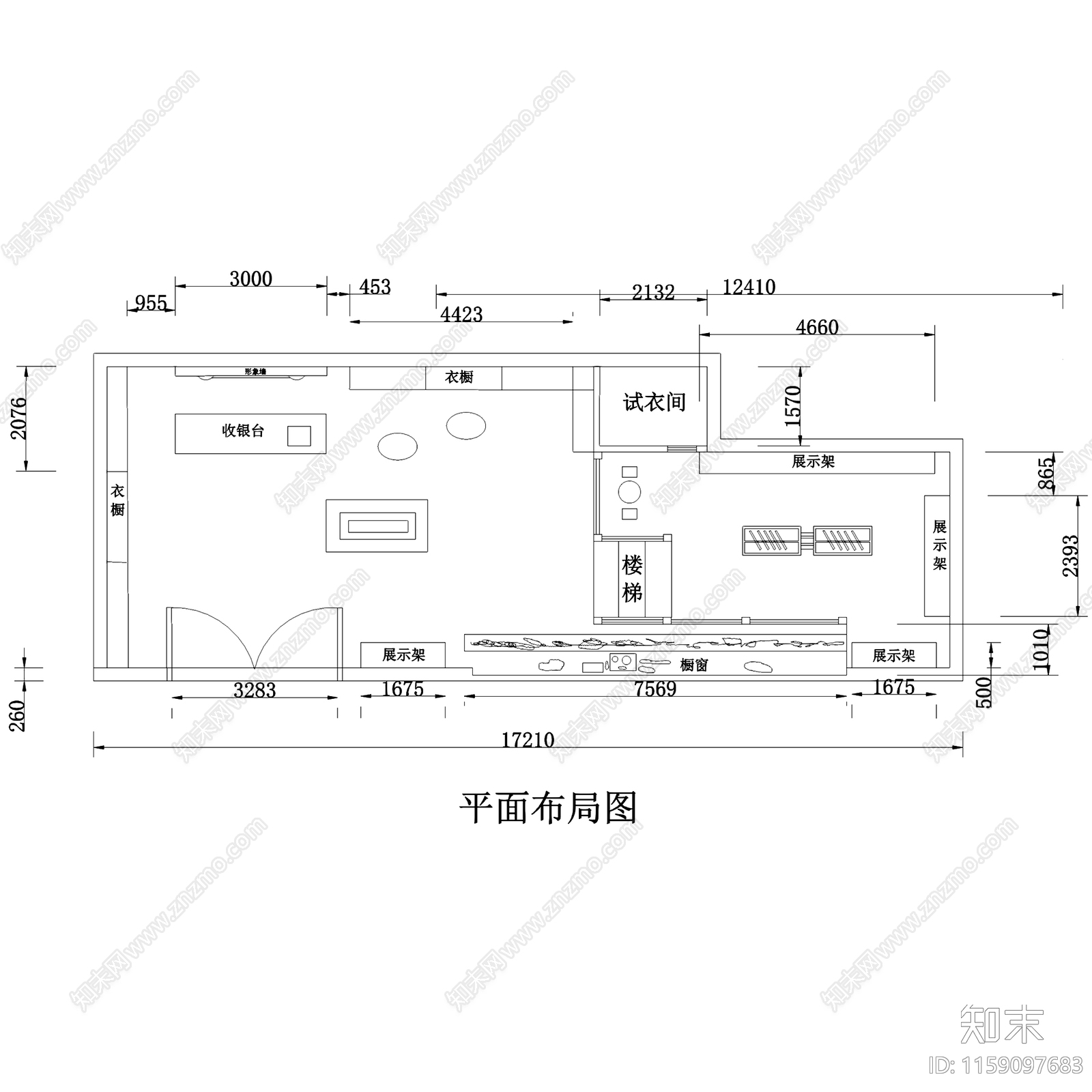 GANGA永恒之河服装店室内工装部分CAcad施工图下载【ID:1159097683】