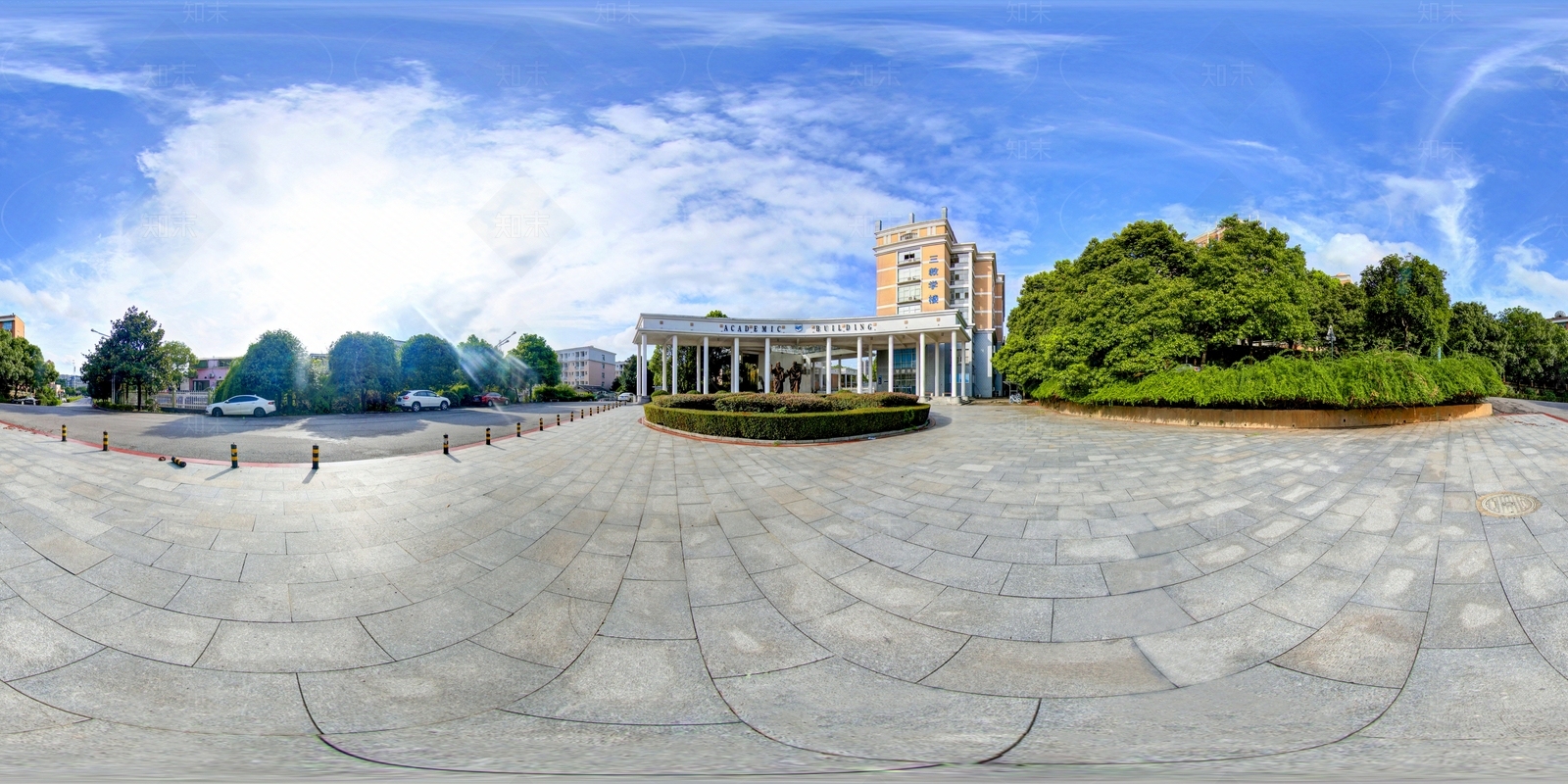 HDR城市小区社区广场全景贴图下载【ID:1159099079】