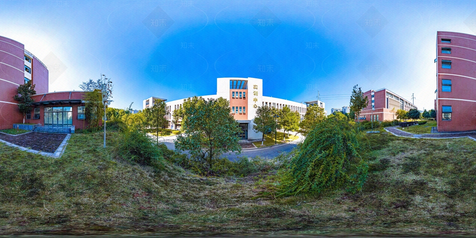 HDR城市小区社区广场全景贴图下载【ID:1159101803】