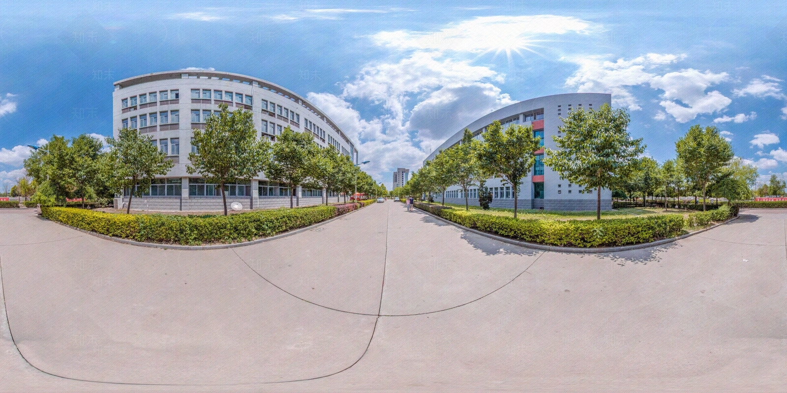 HDR城市小区社区广场全景贴图下载【ID:1159102425】