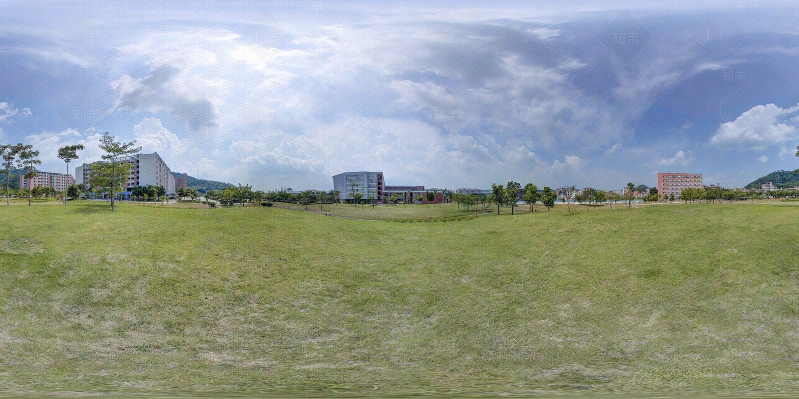 HDR城市小区社区广场全景贴图下载【ID:1159102988】