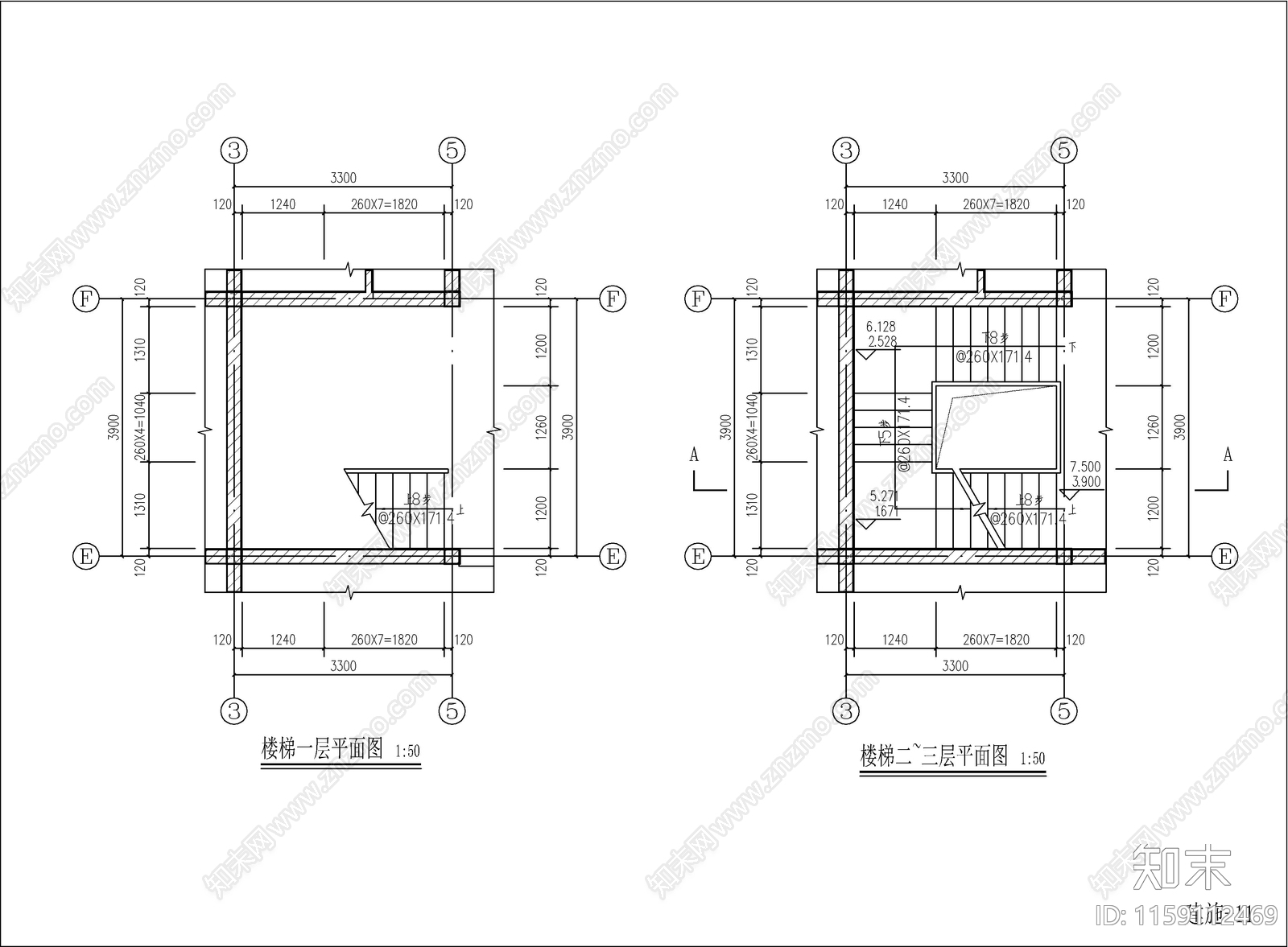 现代自建房建筑设计cad施工图下载【ID:1159112469】