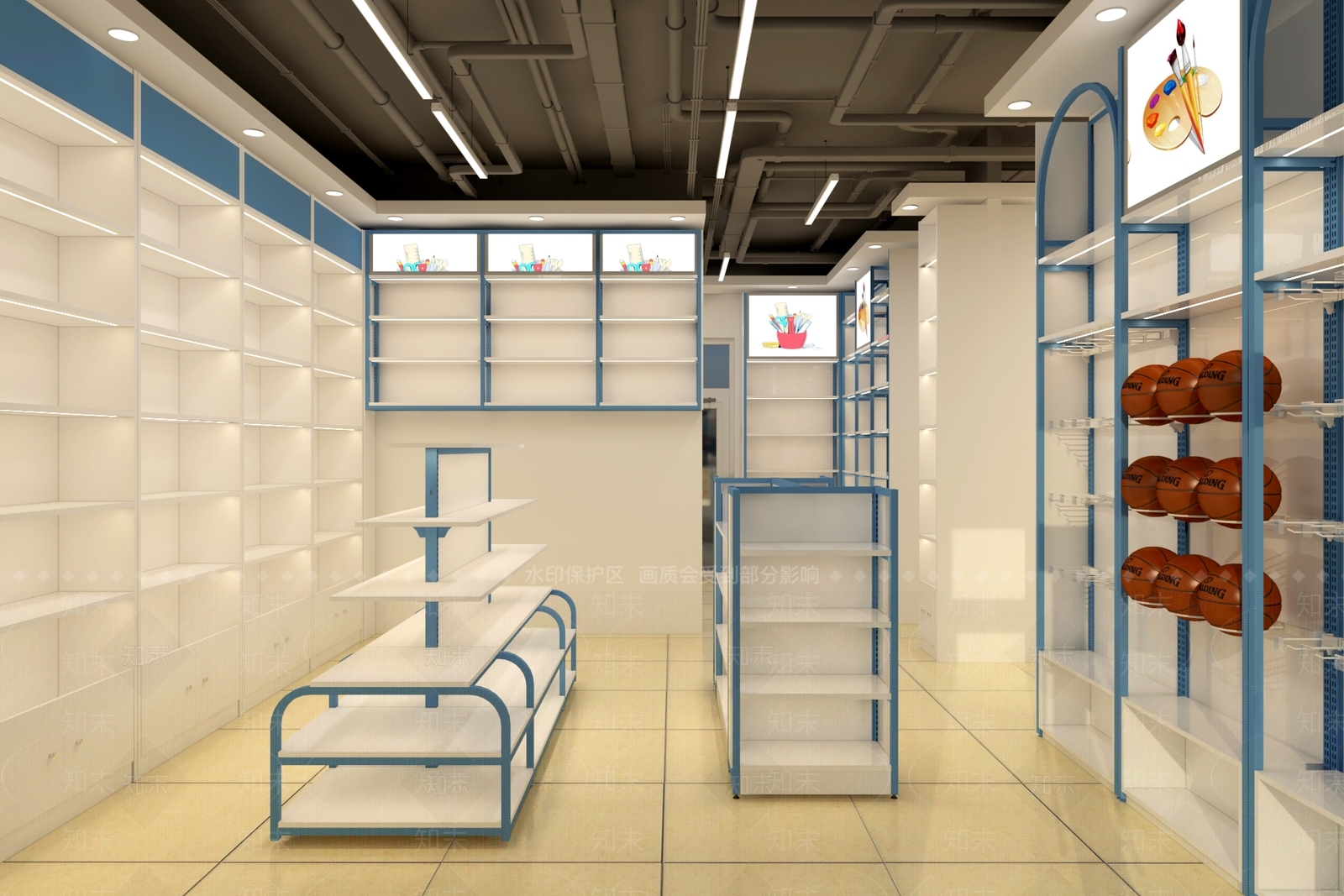 现代玩具礼品店3D模型下载【ID:1159113283】