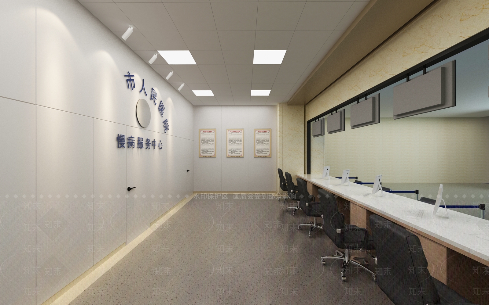 现代医院SU模型下载【ID:1159119027】
