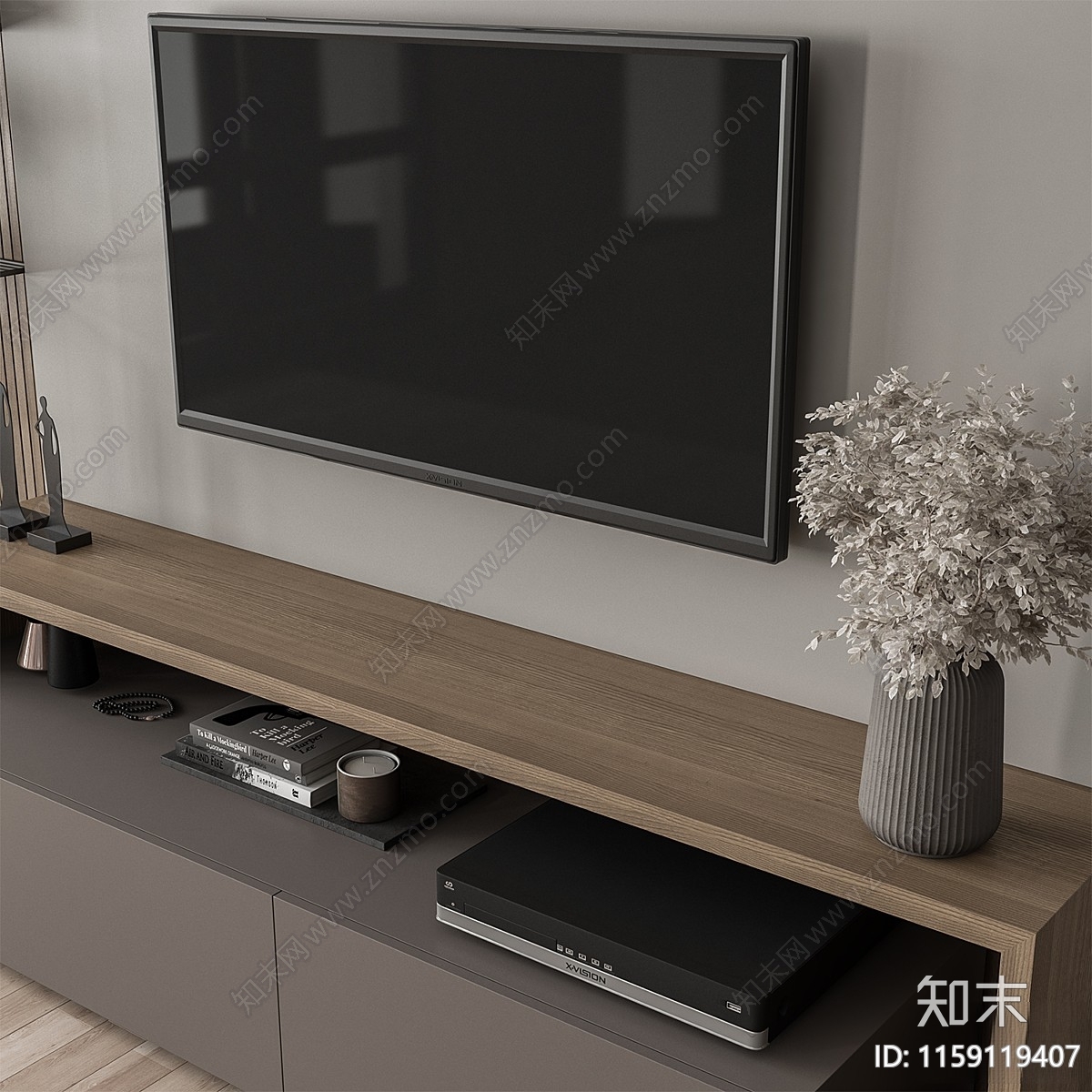 现代摆件组合3D模型下载【ID:1159119407】