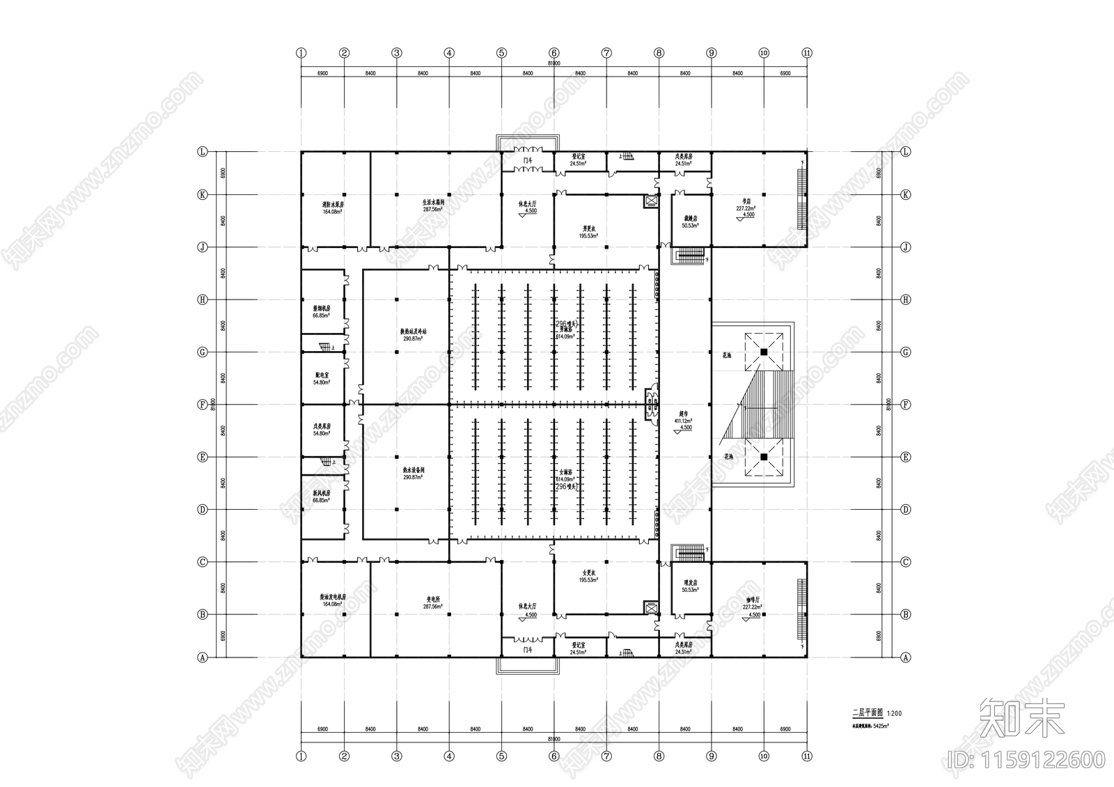 职业中等专业学校建筑规划方案cad施工图下载【ID:1159122600】