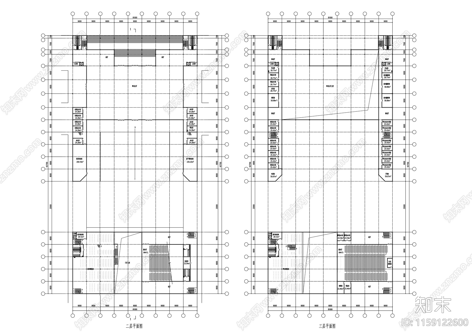 职业中等专业学校建筑规划方案cad施工图下载【ID:1159122600】