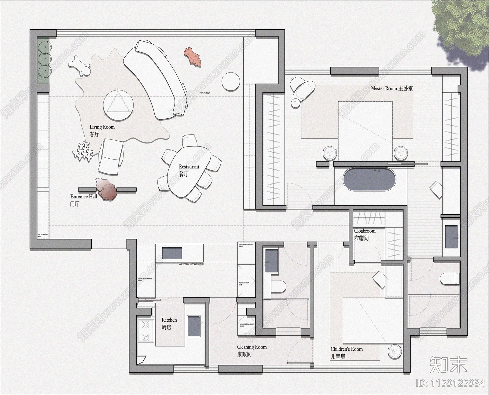 130m²户型平面创新优化设计施工图下载【ID:1159125934】