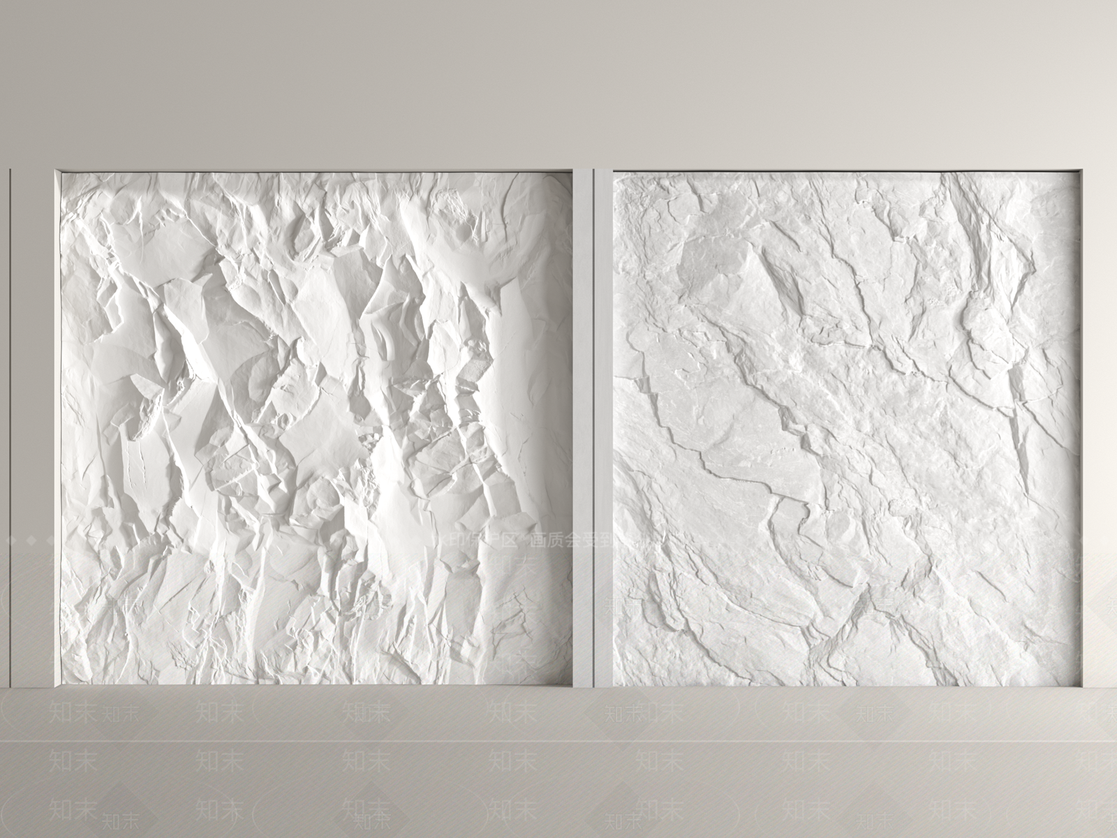 现代毛石墙面装饰板3D模型下载【ID:1159127088】