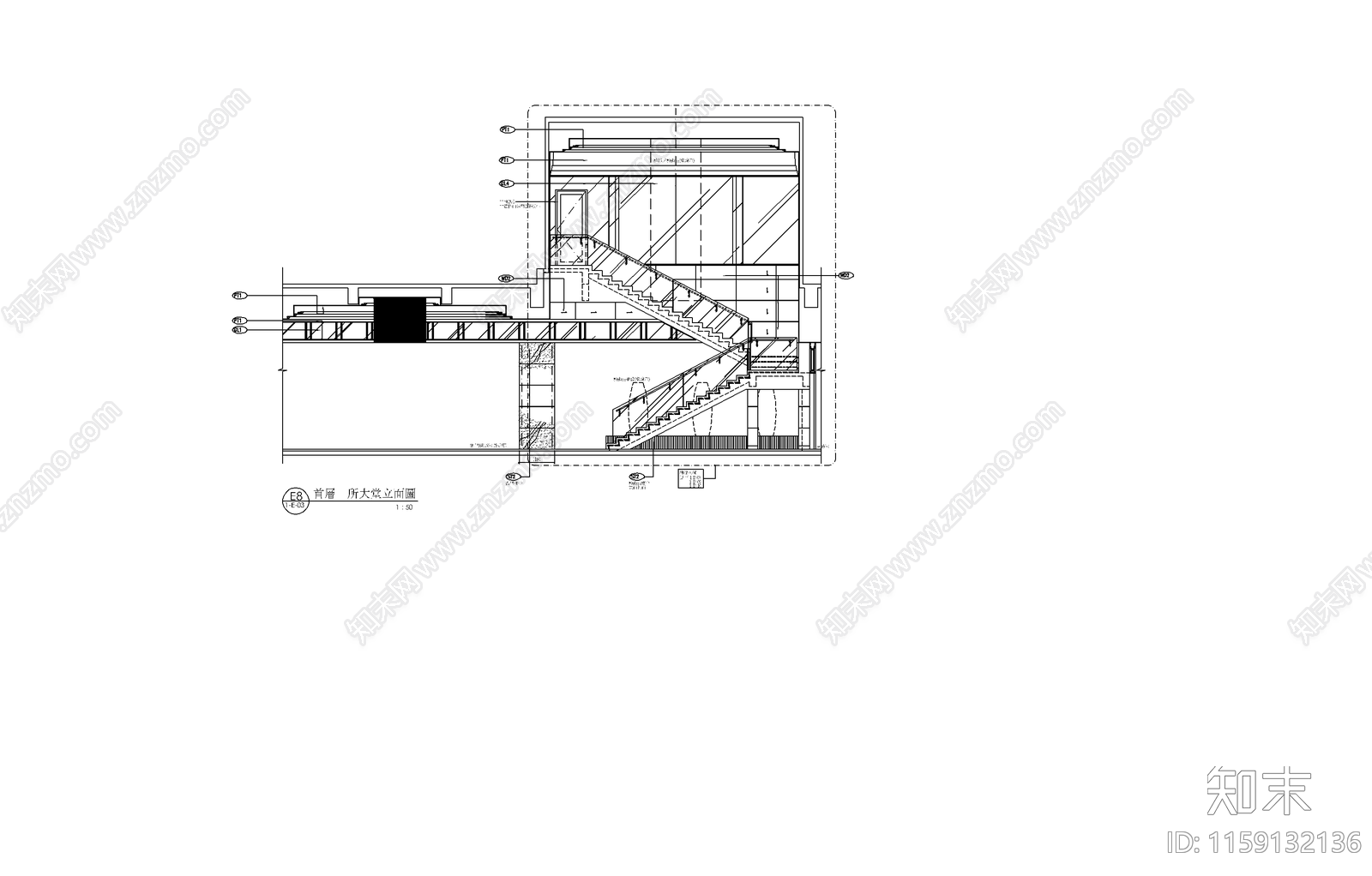 广州合景新城花园娱乐会所cad施工图下载【ID:1159132136】