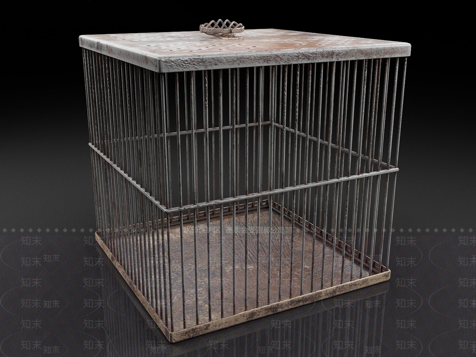 工业风老鼠笼3D模型下载【ID:1159132978】