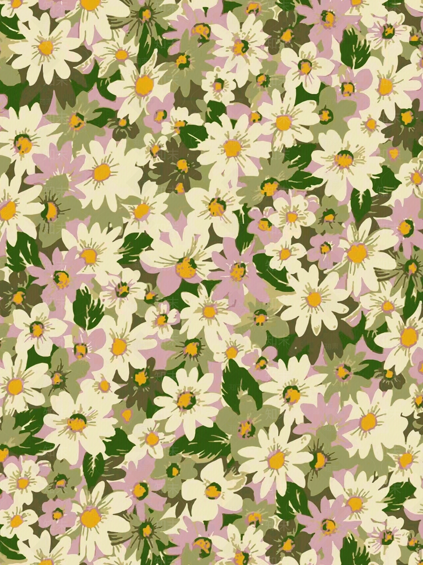 碎花田园风贴图下载【ID:1159137213】