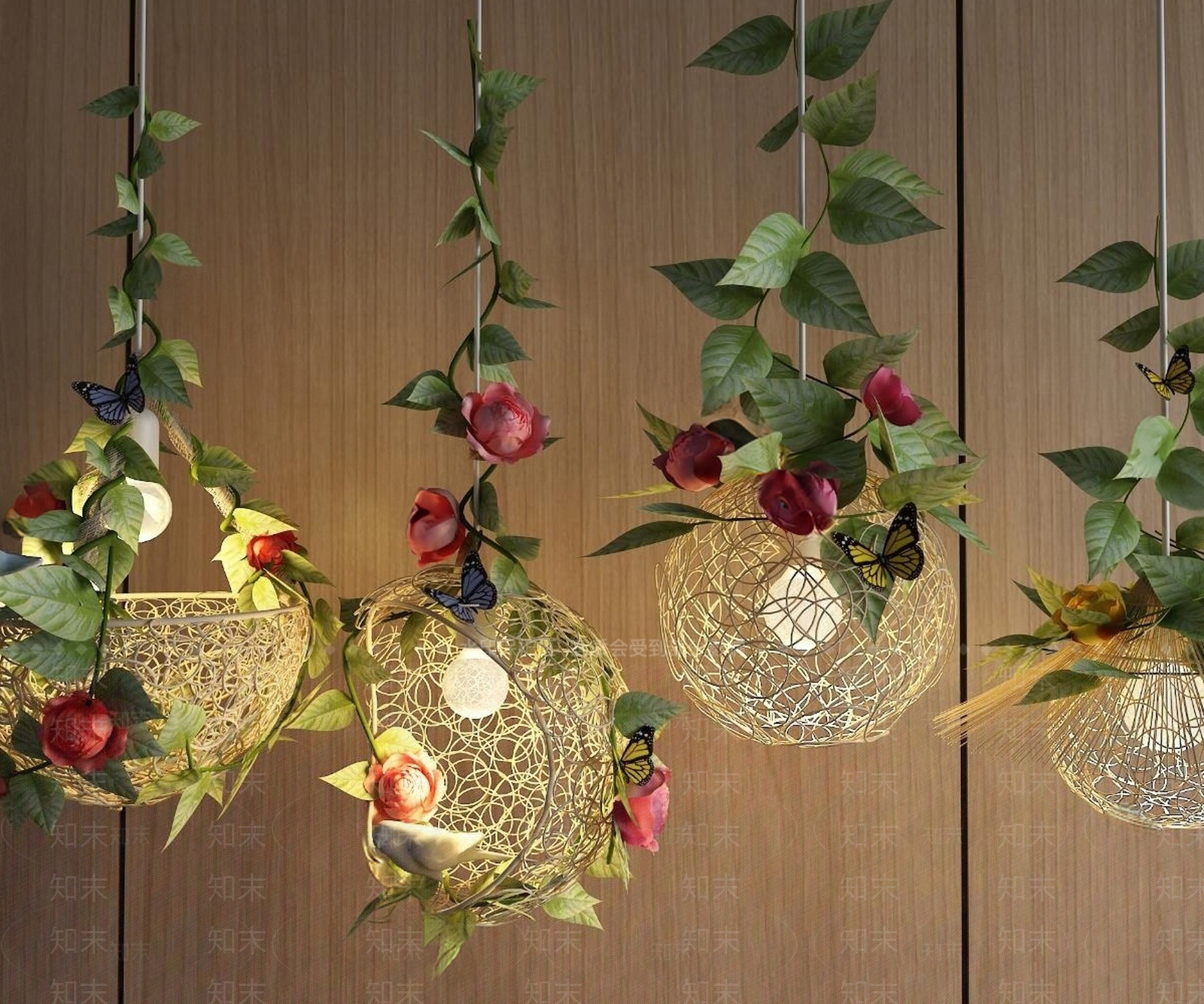 现代装饰花灯SU模型下载【ID:1159138681】