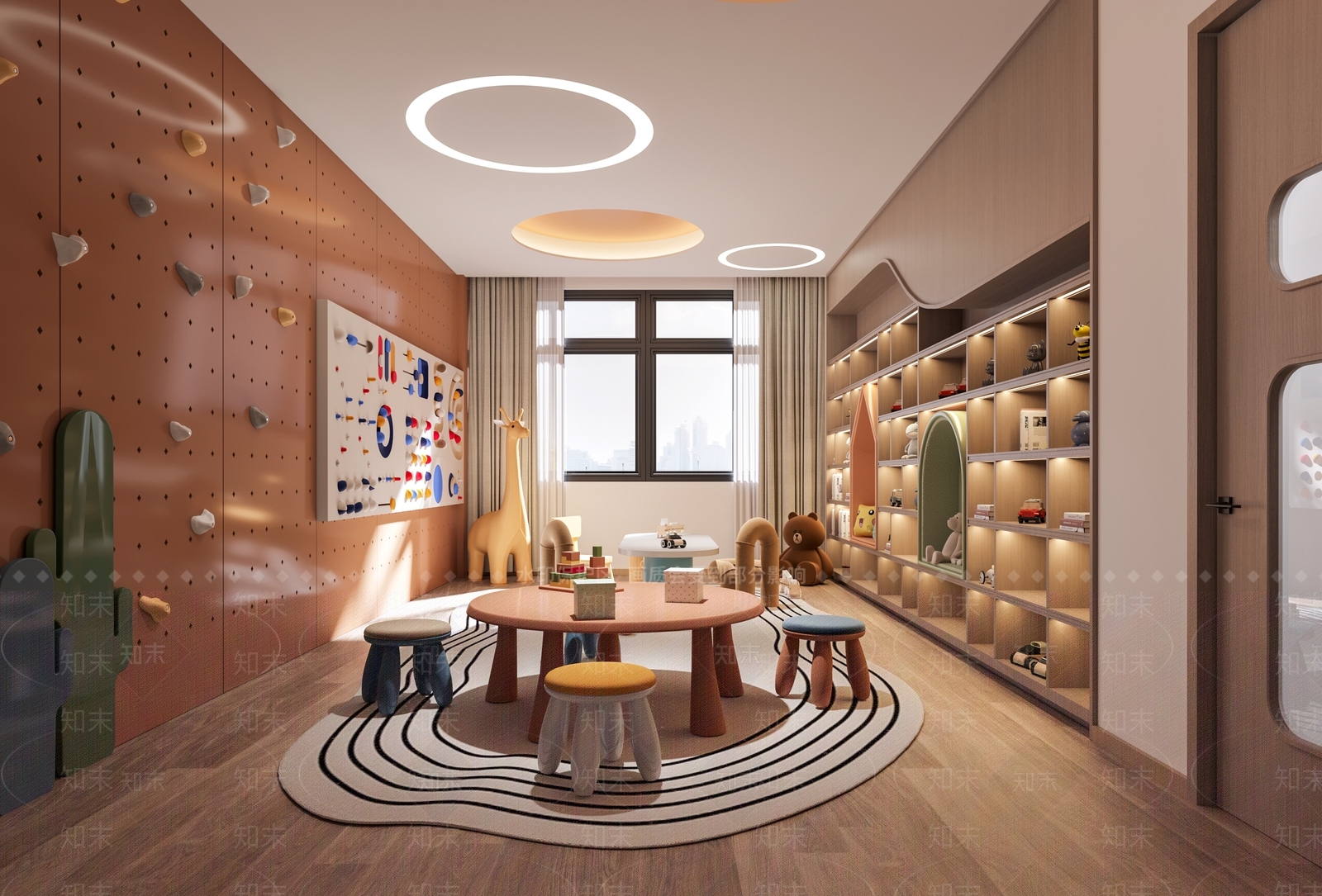 现代儿童娱乐室3D模型下载【ID:1159153480】
