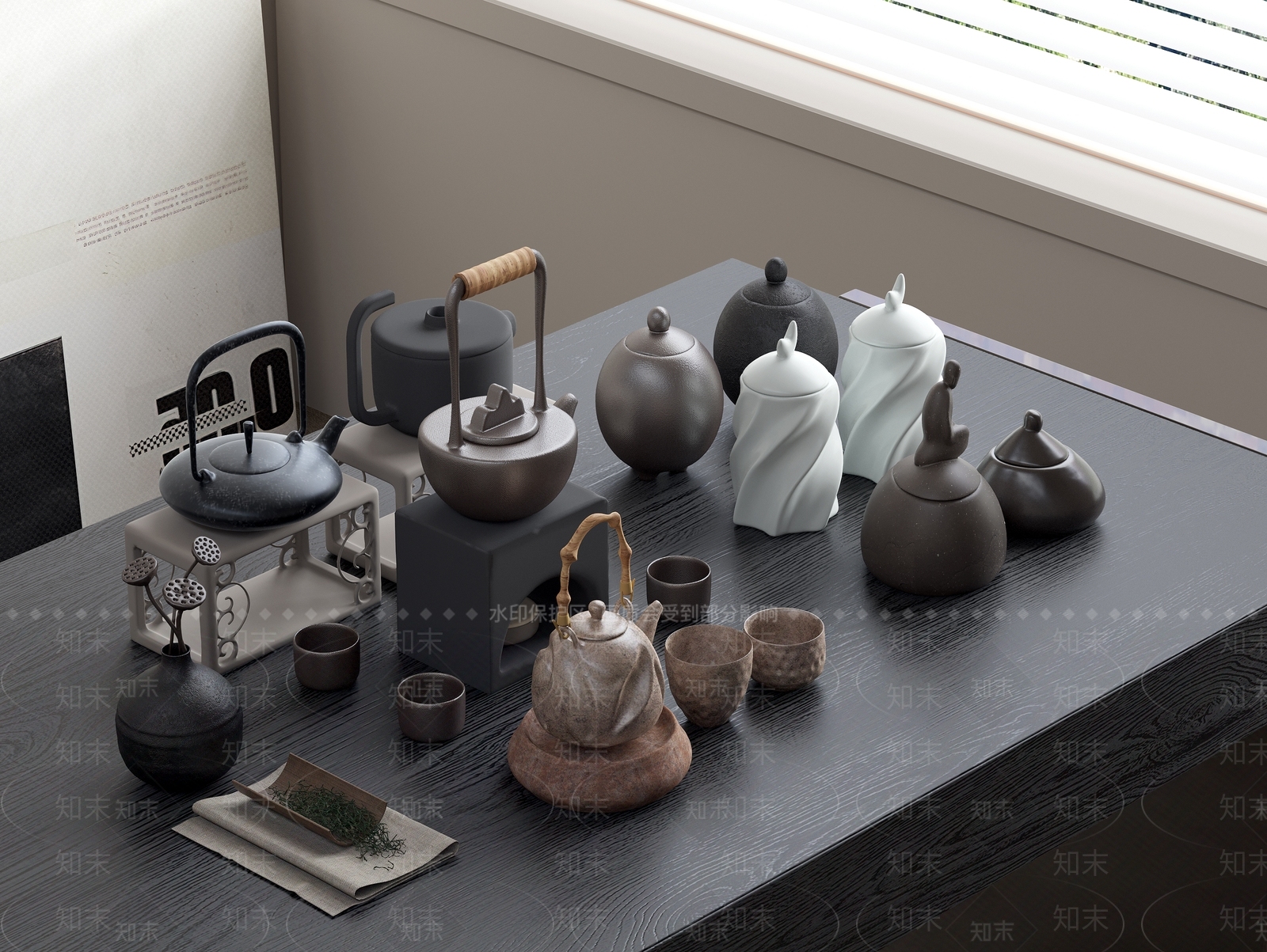 茶具SU模型下载【ID:1159152587】