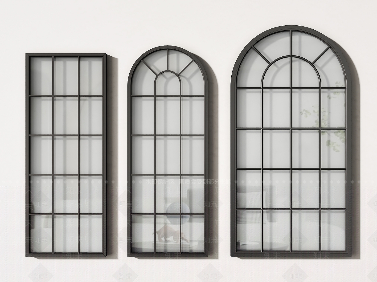 法式窗户3D模型下载【ID:1159152404】