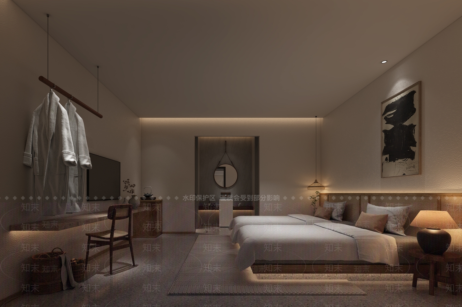 现代酒店名宿3D模型下载【ID:1159162336】