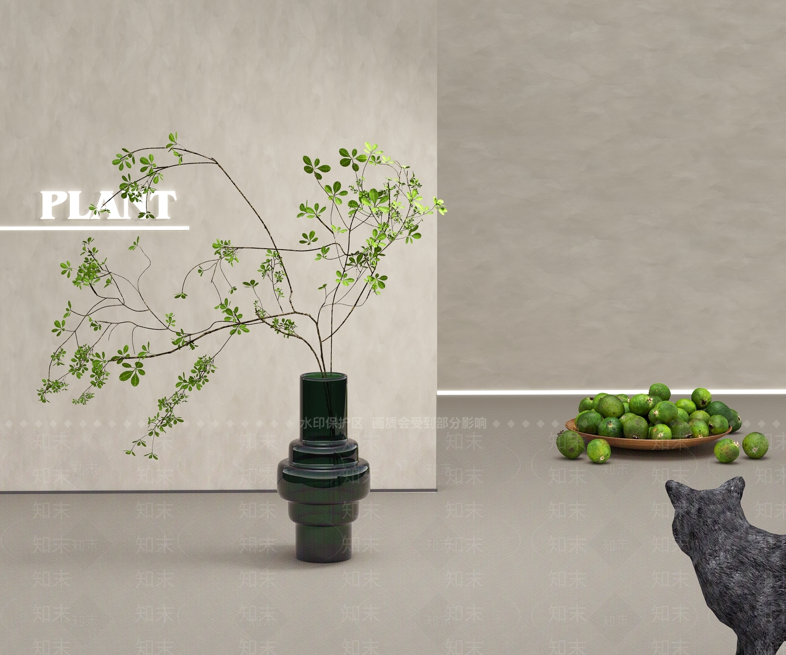 水培植物3D模型下载【ID:1159160706】