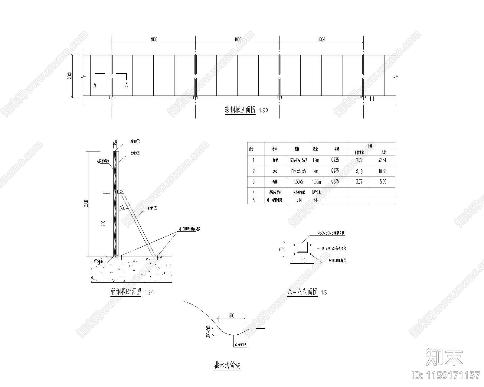 道路围挡施工图下载【ID:1159171157】
