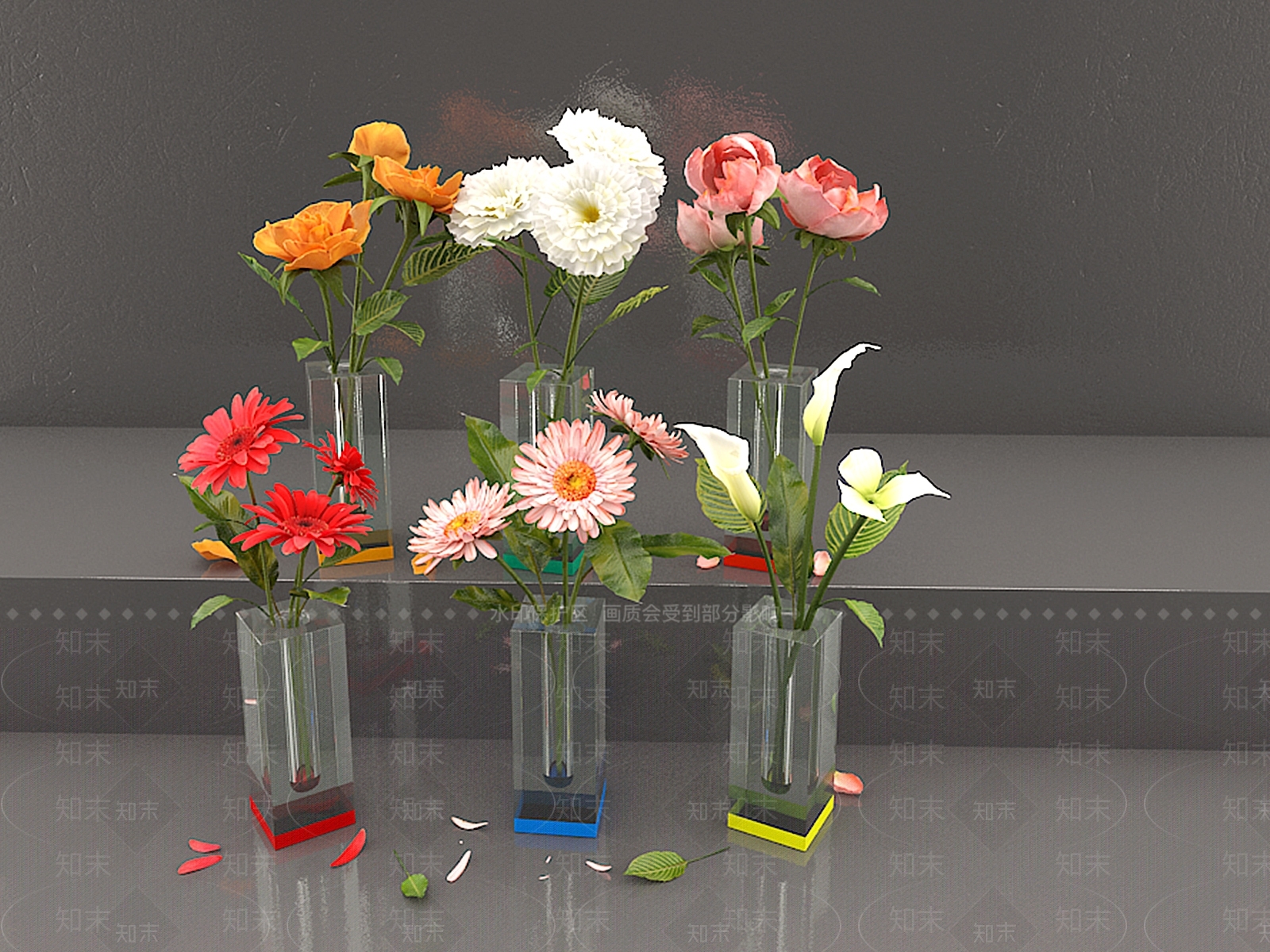 花卉花艺3D模型下载【ID:1159179968】