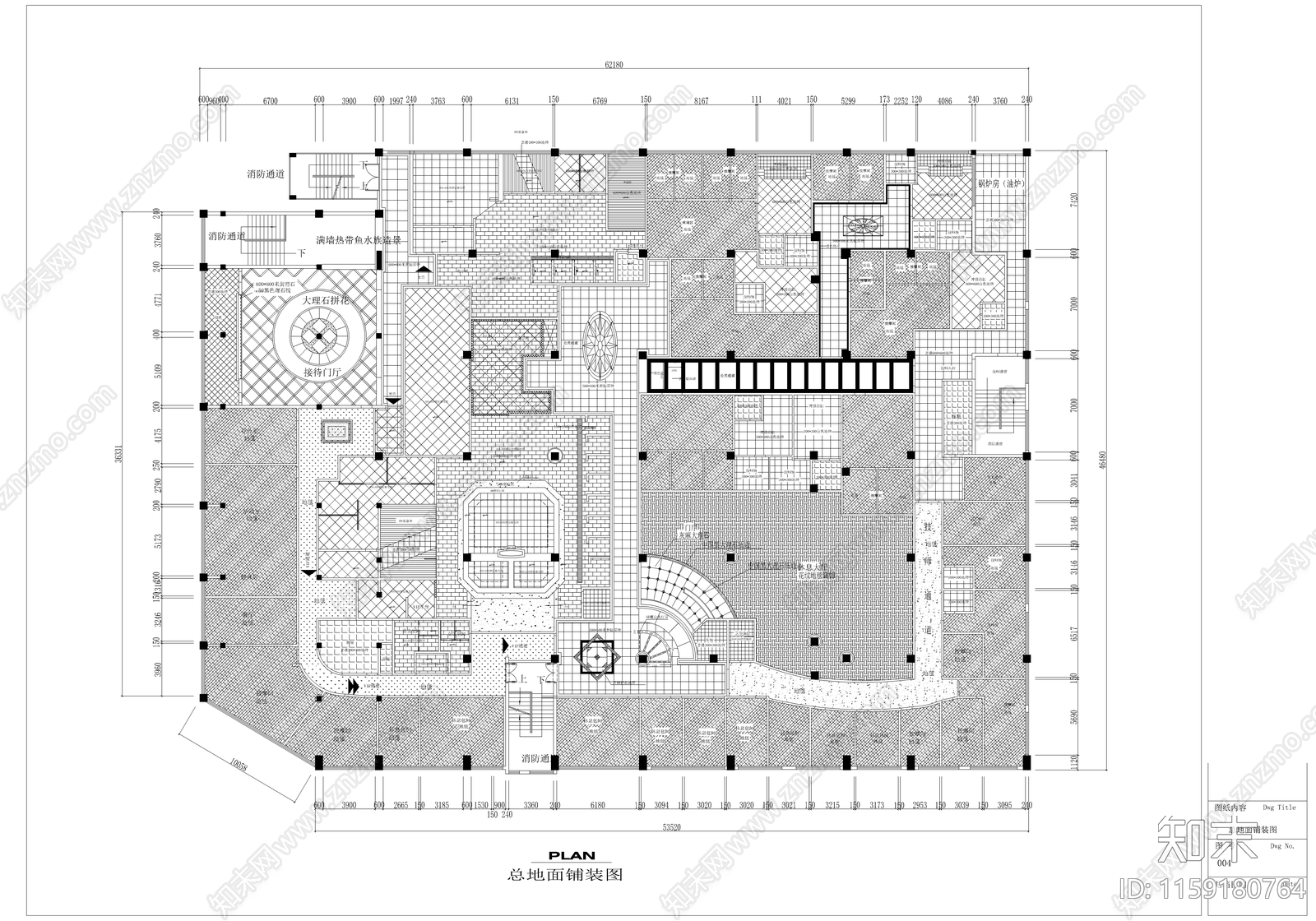 某洗浴中cad施工图下载【ID:1159180764】