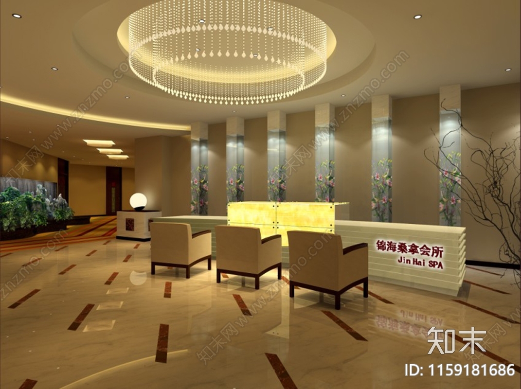 某桑拿空间装修图cad施工图下载【ID:1159181686】