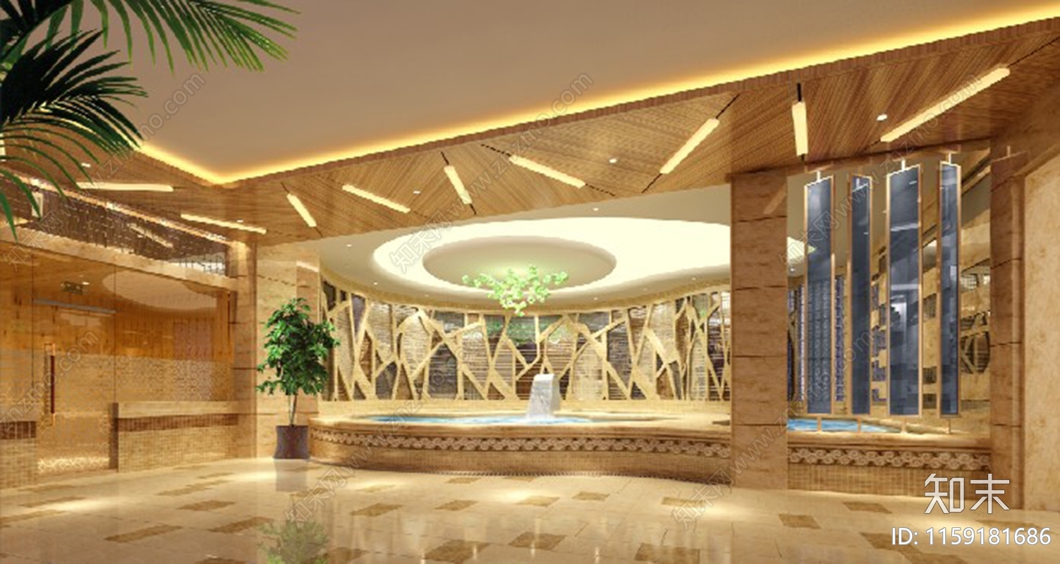 某桑拿空间装修图cad施工图下载【ID:1159181686】