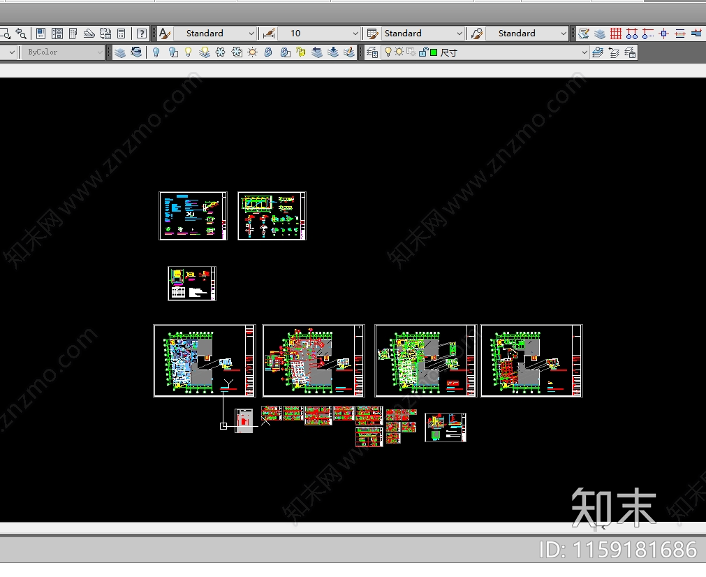某桑拿空间装修图cad施工图下载【ID:1159181686】