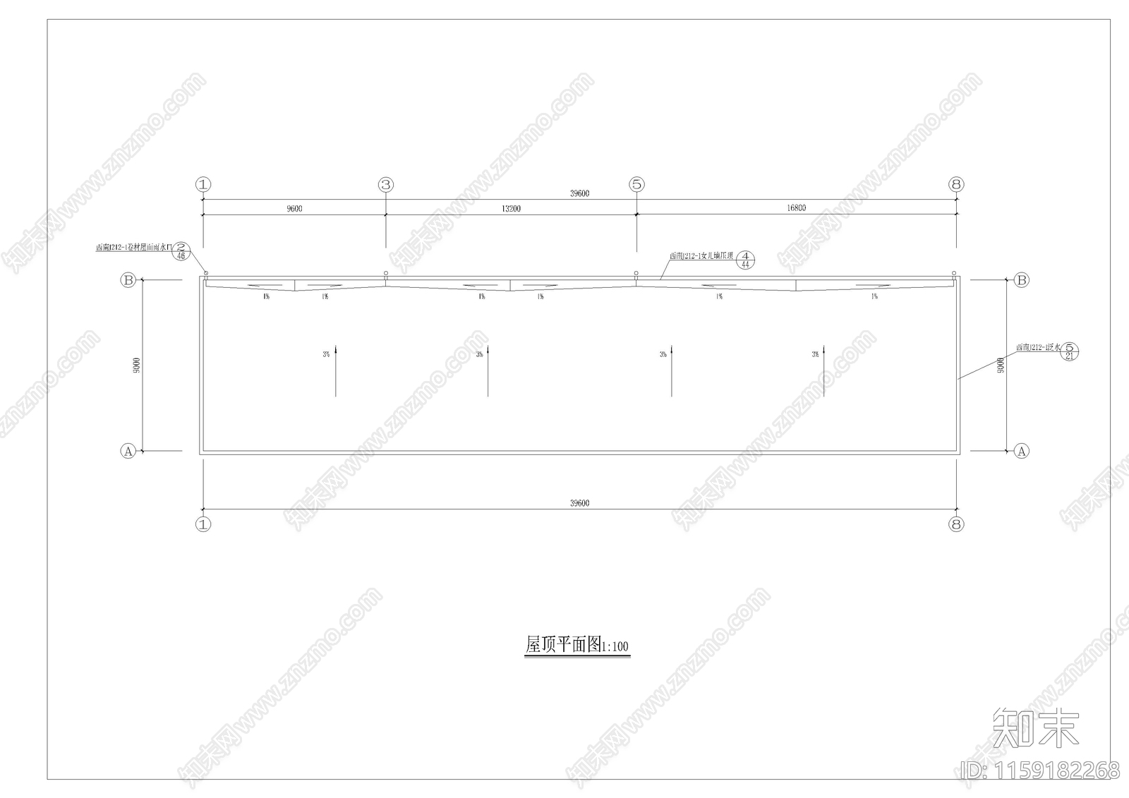 垃圾填埋场车库建筑图cad施工图下载【ID:1159182268】