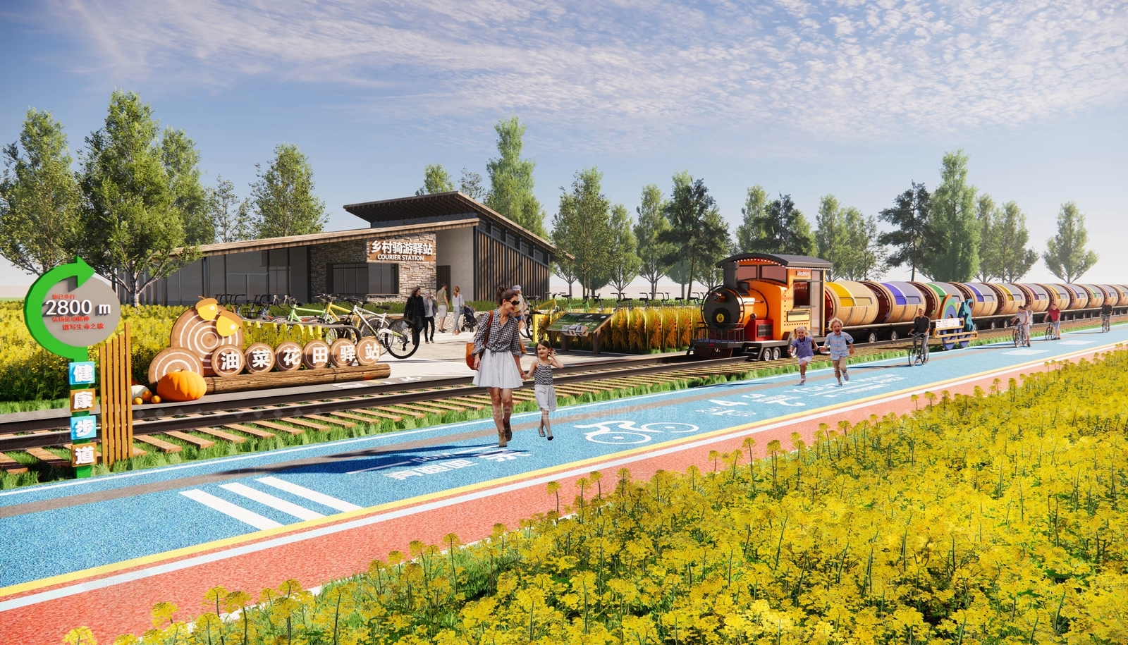 新中式乡村旅游驿站SU模型下载【ID:1159185651】