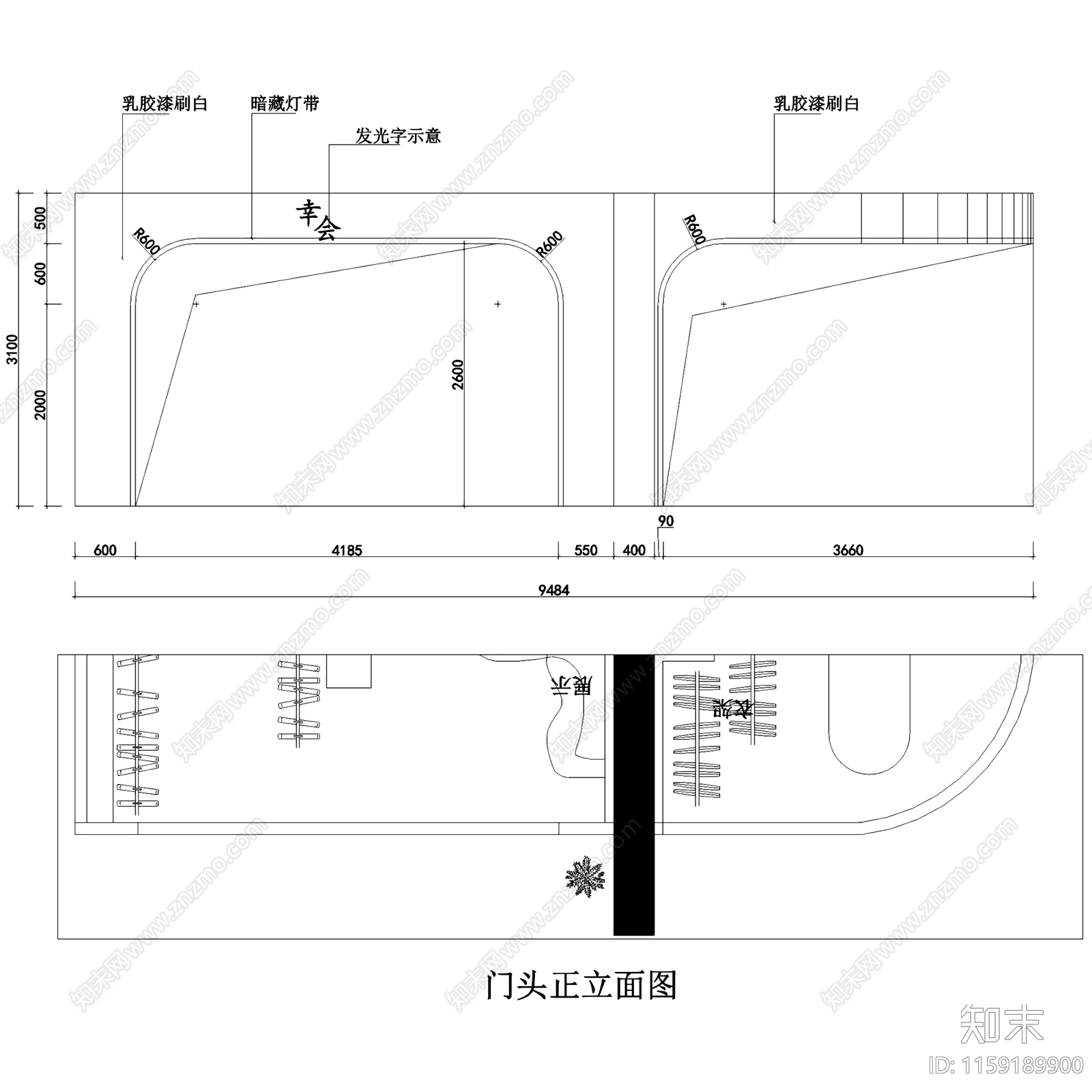 现代59㎡幸会服装店室内工装CAcad施工图下载【ID:1159189900】