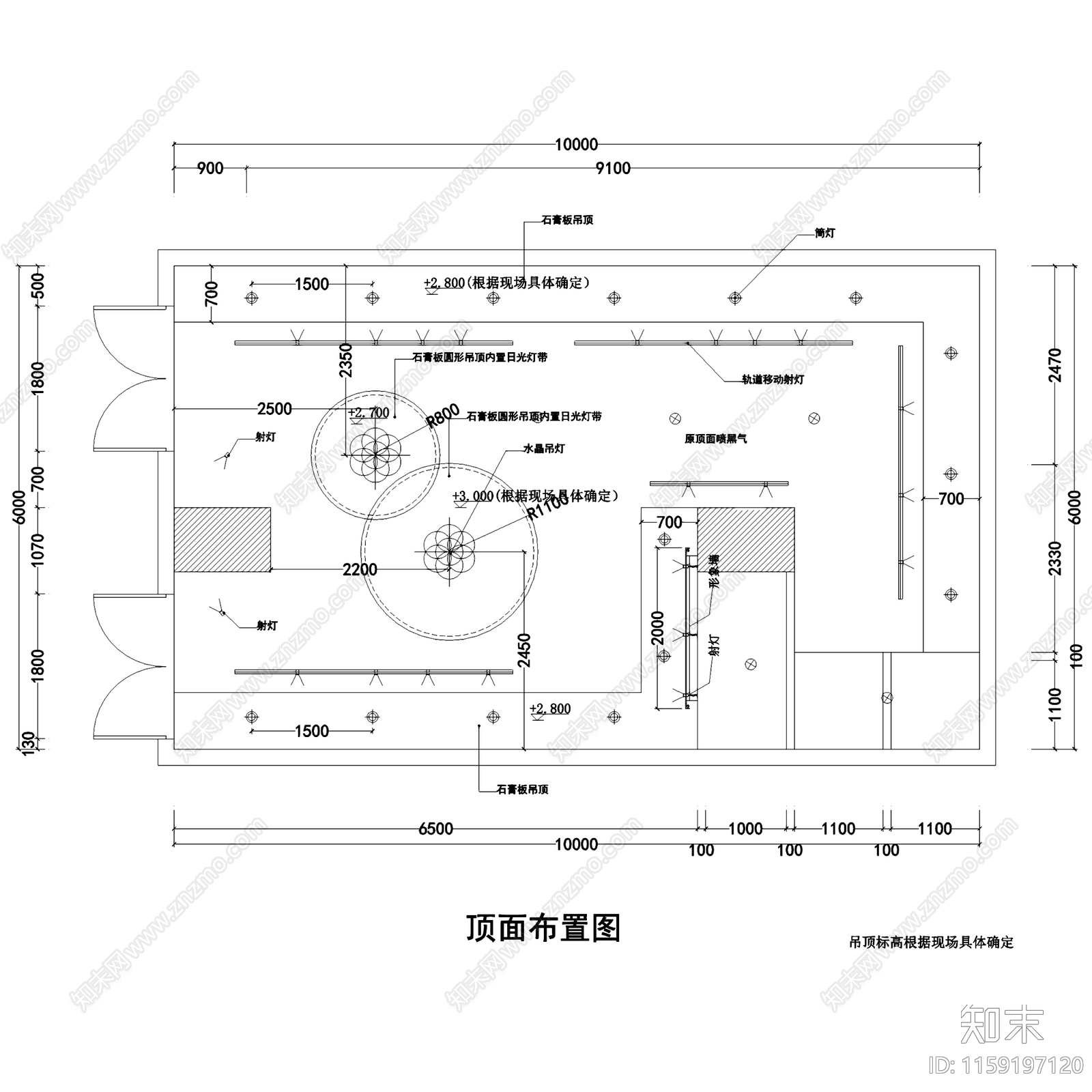 现代60㎡魅惑衣族服装店室内工装cad施工图下载【ID:1159197120】