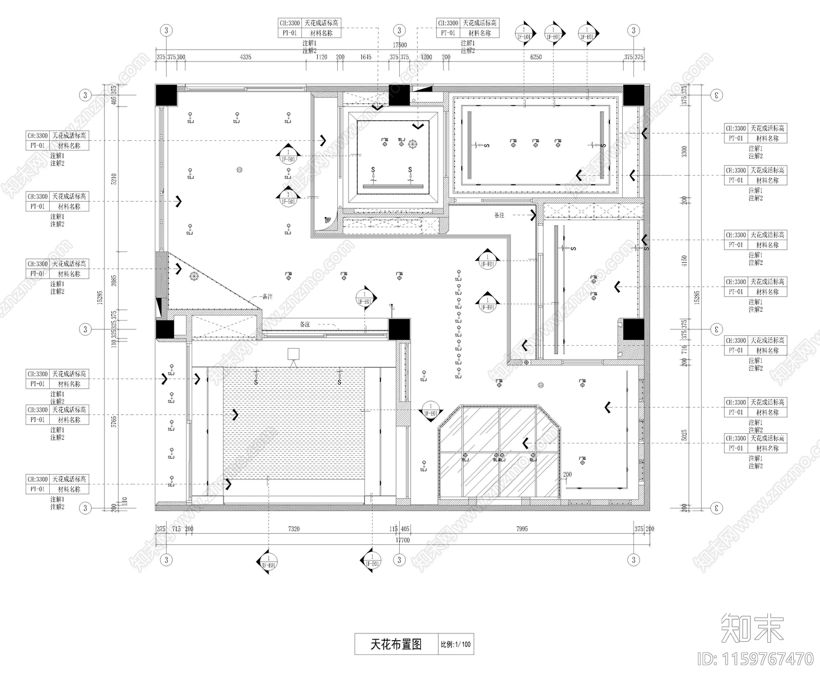 展厅cad施工图下载【ID:1159767470】