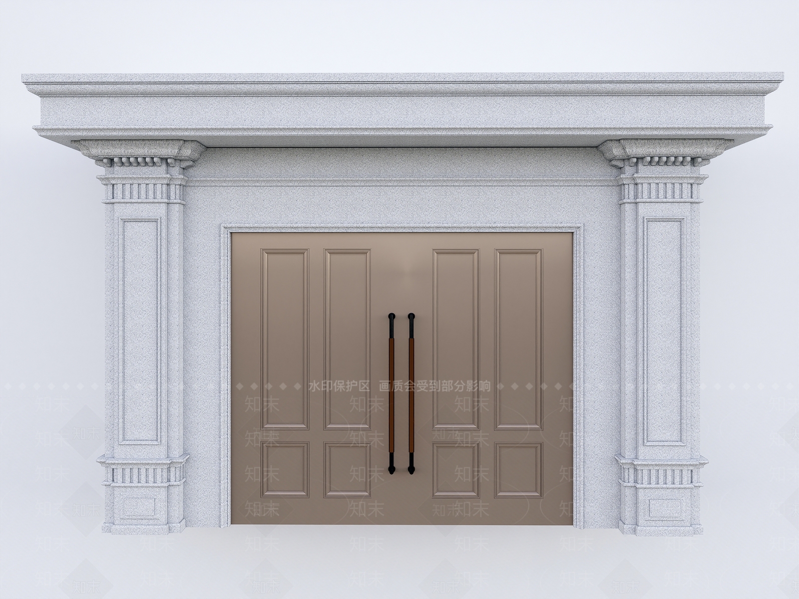 现代庭院大门门头SU模型下载【ID:1159219607】