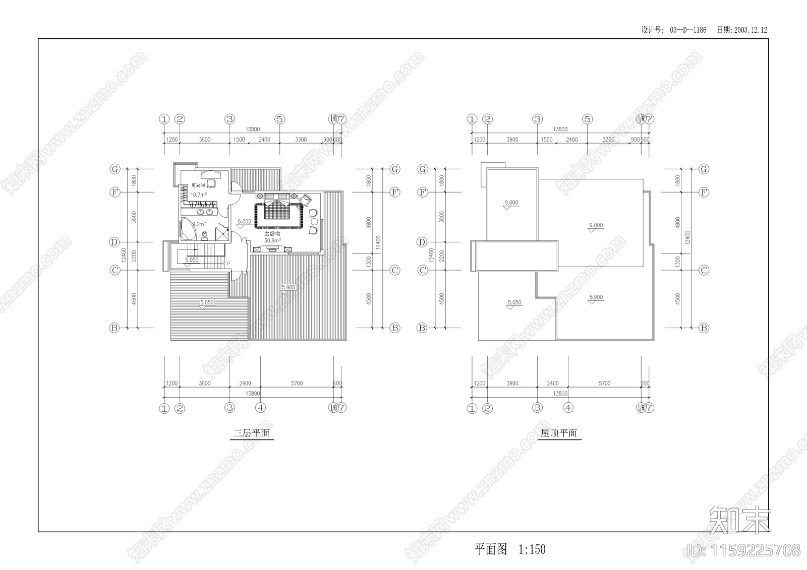 别墅景观cad施工图下载【ID:1159225708】