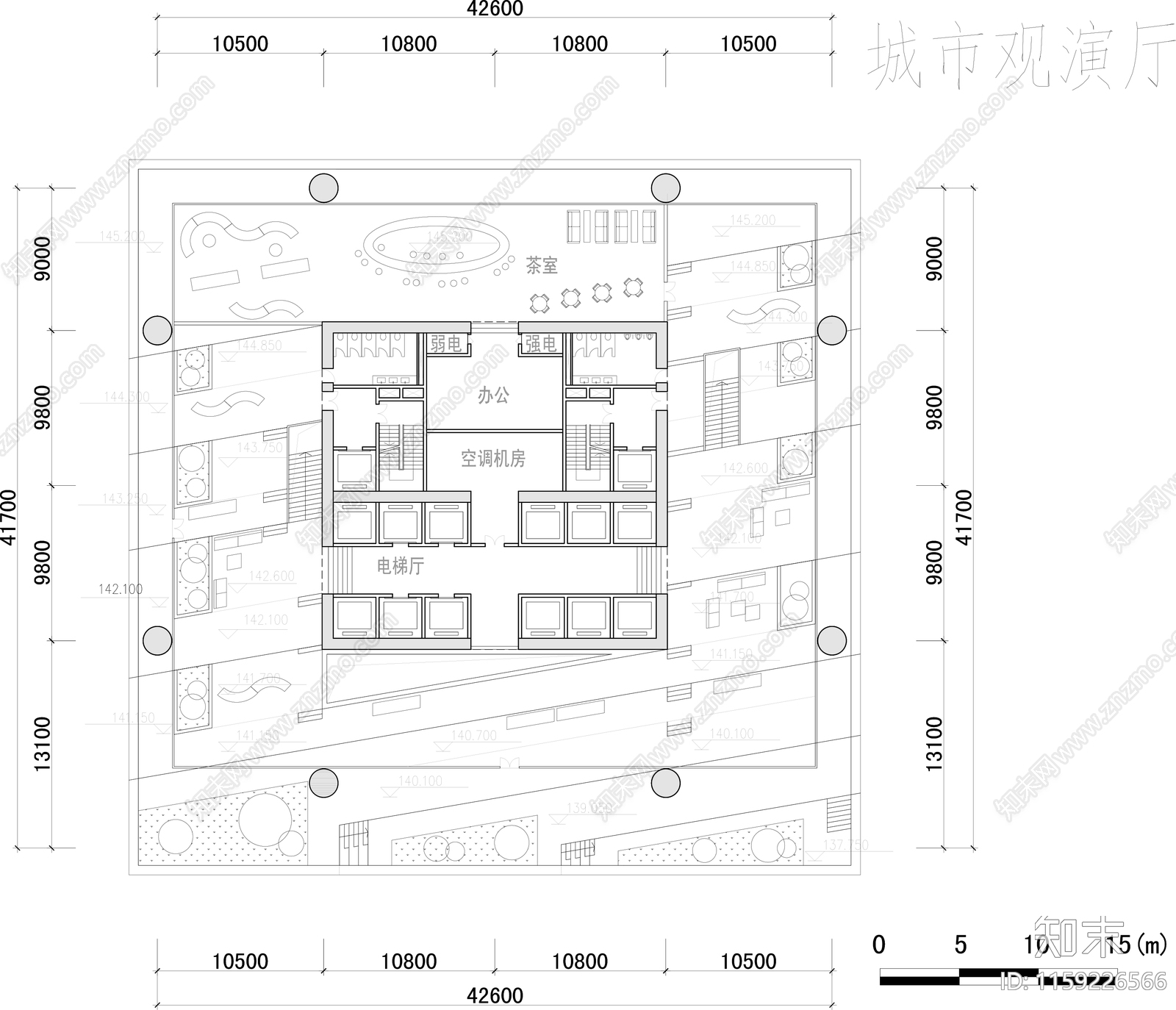 办公楼平面布置图施工图下载【ID:1159226566】