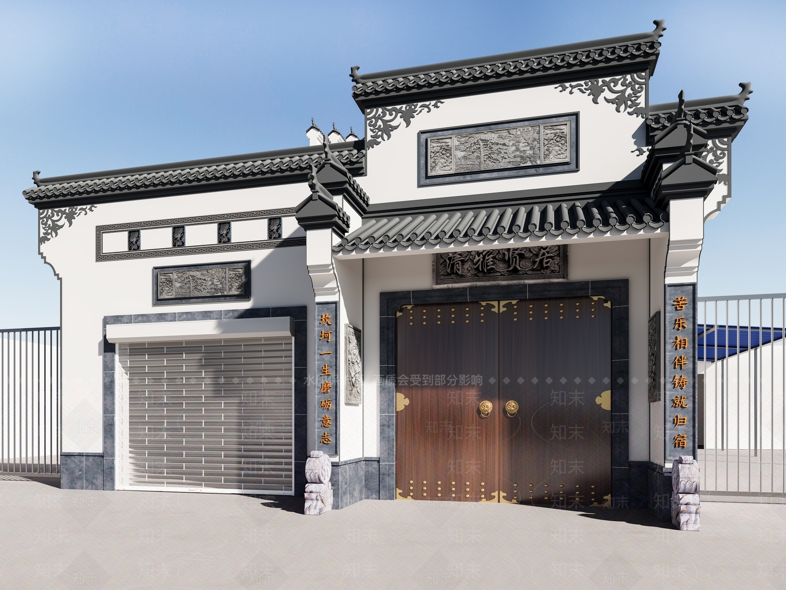 中式自建房3D模型下载【ID:1159229941】
