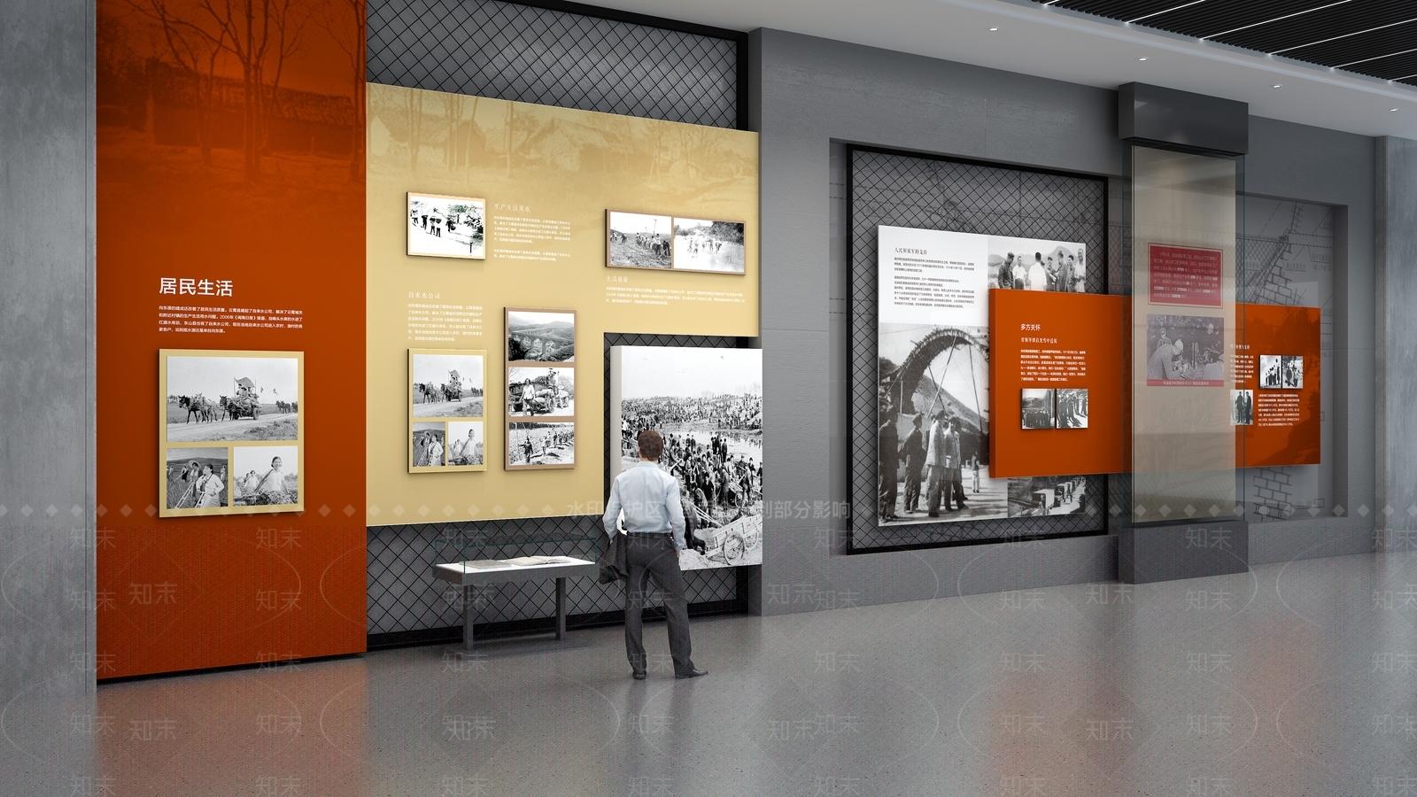 现代党建展厅SU模型下载【ID:1159234700】