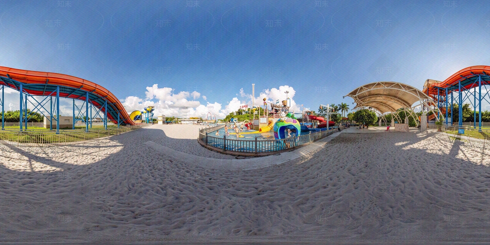 HDR城市游乐场贴图下载【ID:1159245589】