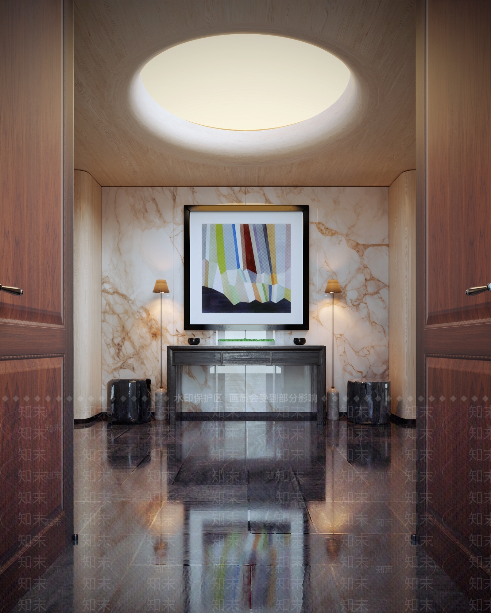 入户门厅3D模型下载【ID:1159245324】