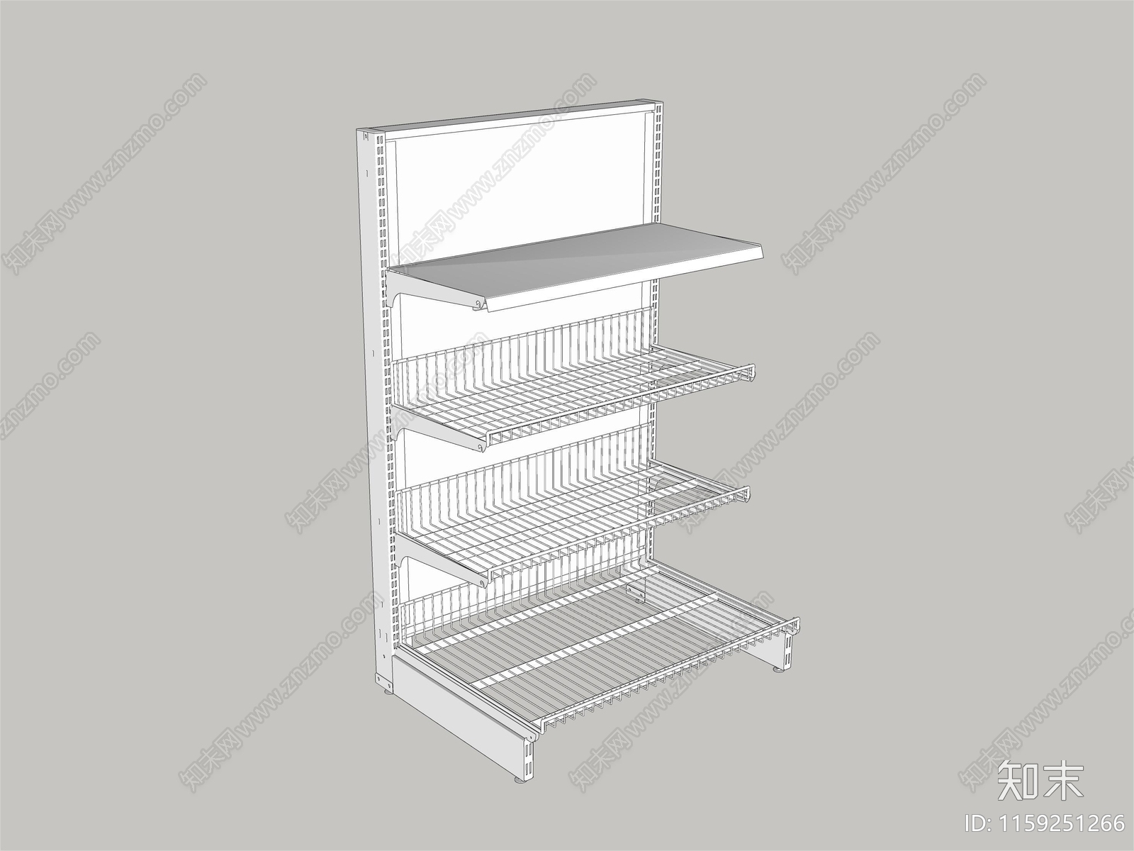 现代货架SU模型下载【ID:1159251266】