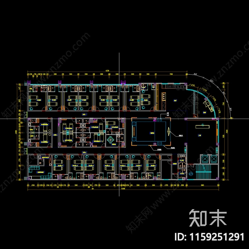 娱乐洗浴中心cad施工图下载【ID:1159251291】