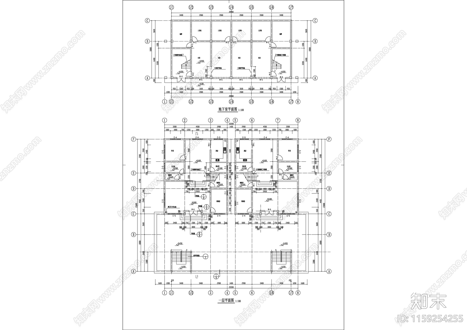 广东某别墅建筑设计全套详情图cad施工图下载【ID:1159254255】