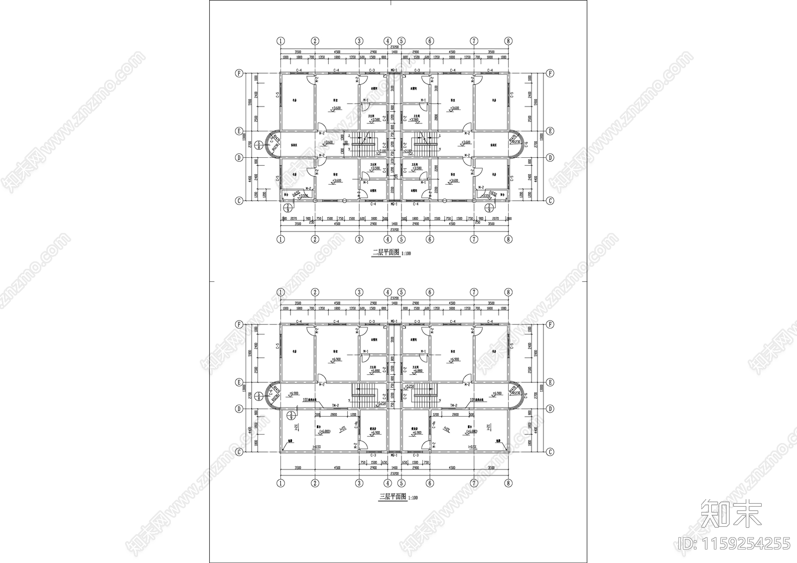 广东某别墅建筑设计全套详情图cad施工图下载【ID:1159254255】