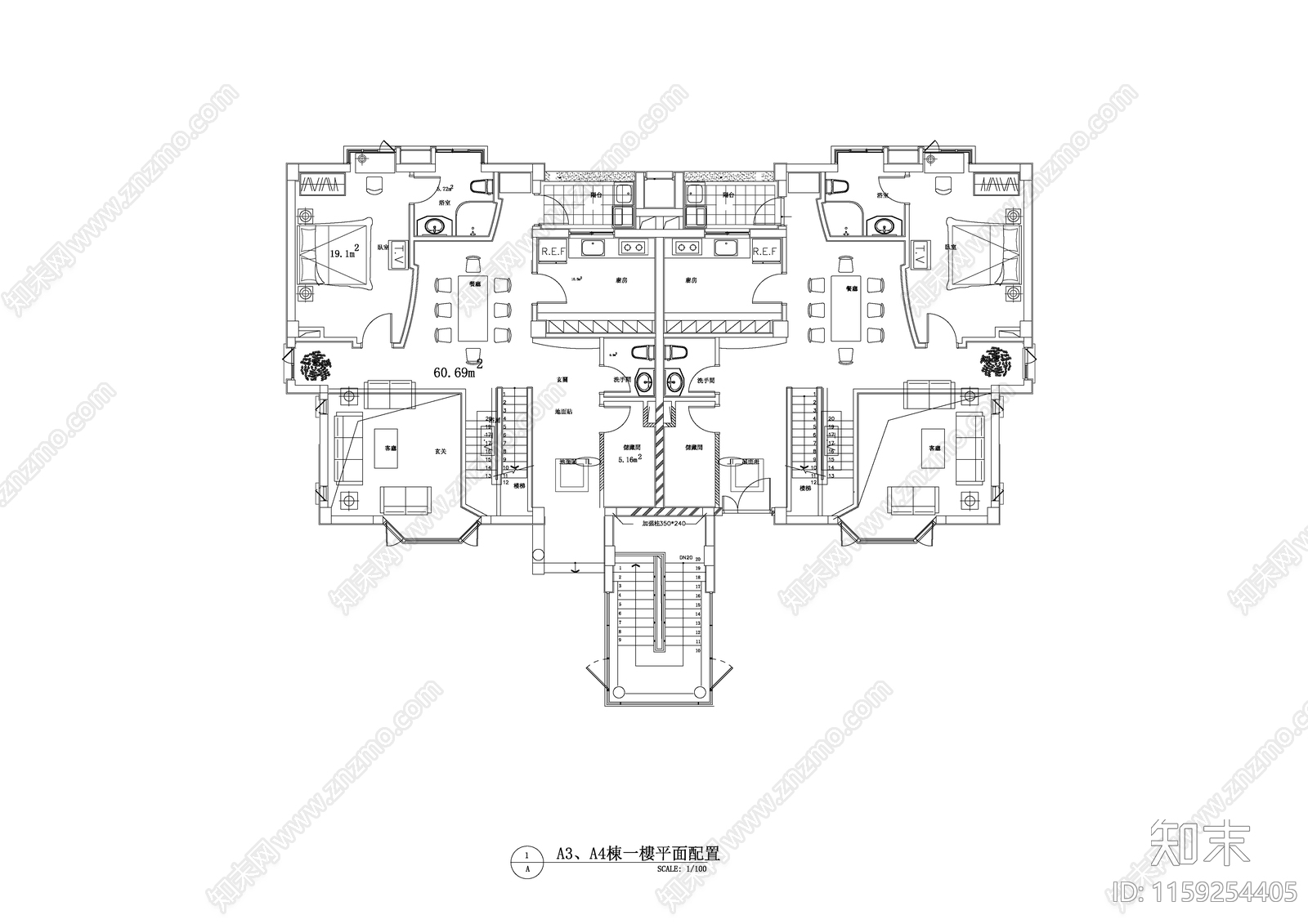 黑龙江某地别墅建筑设施工图下载【ID:1159254405】