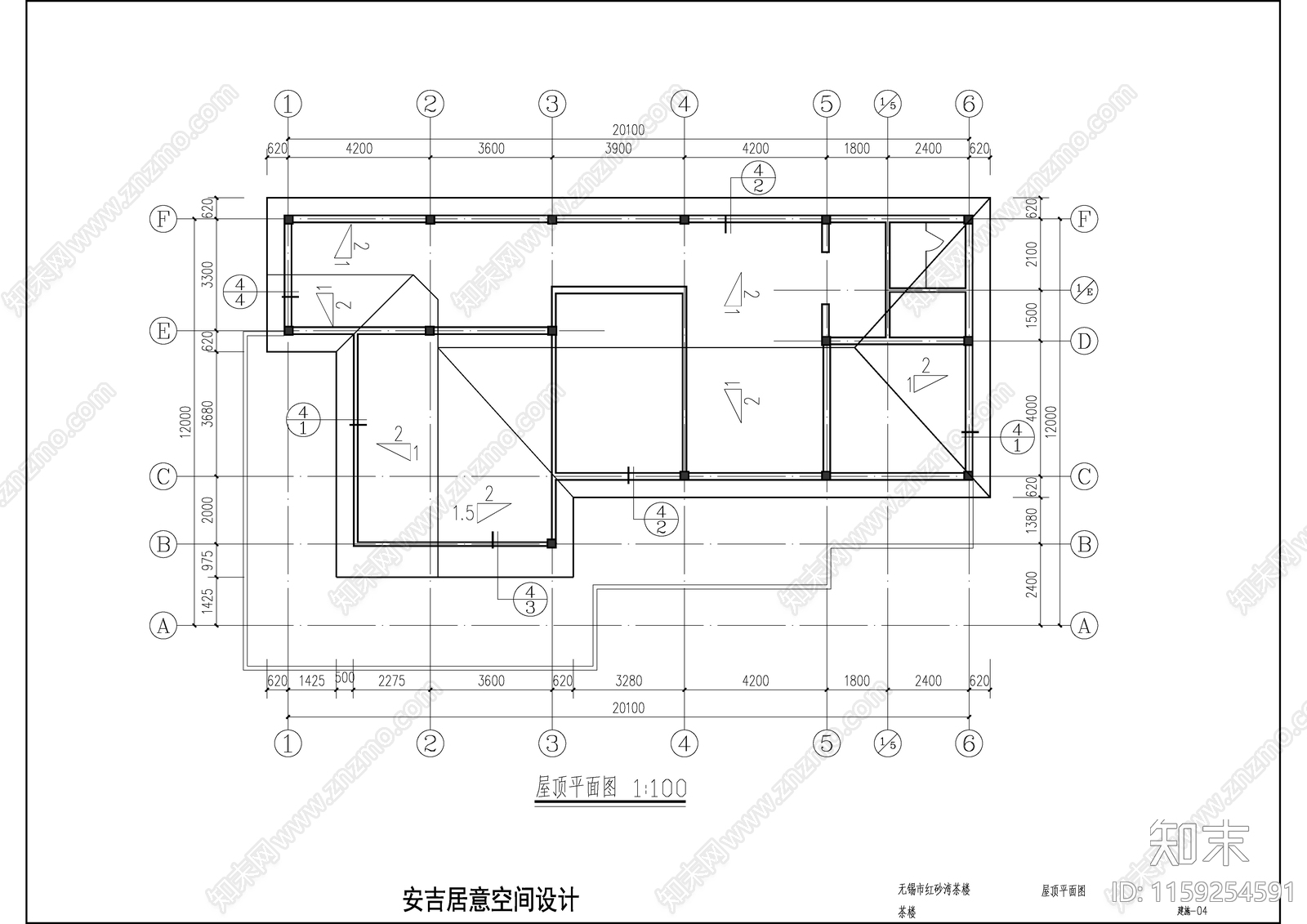 江苏省某地某茶楼建筑设cad施工图下载【ID:1159254591】