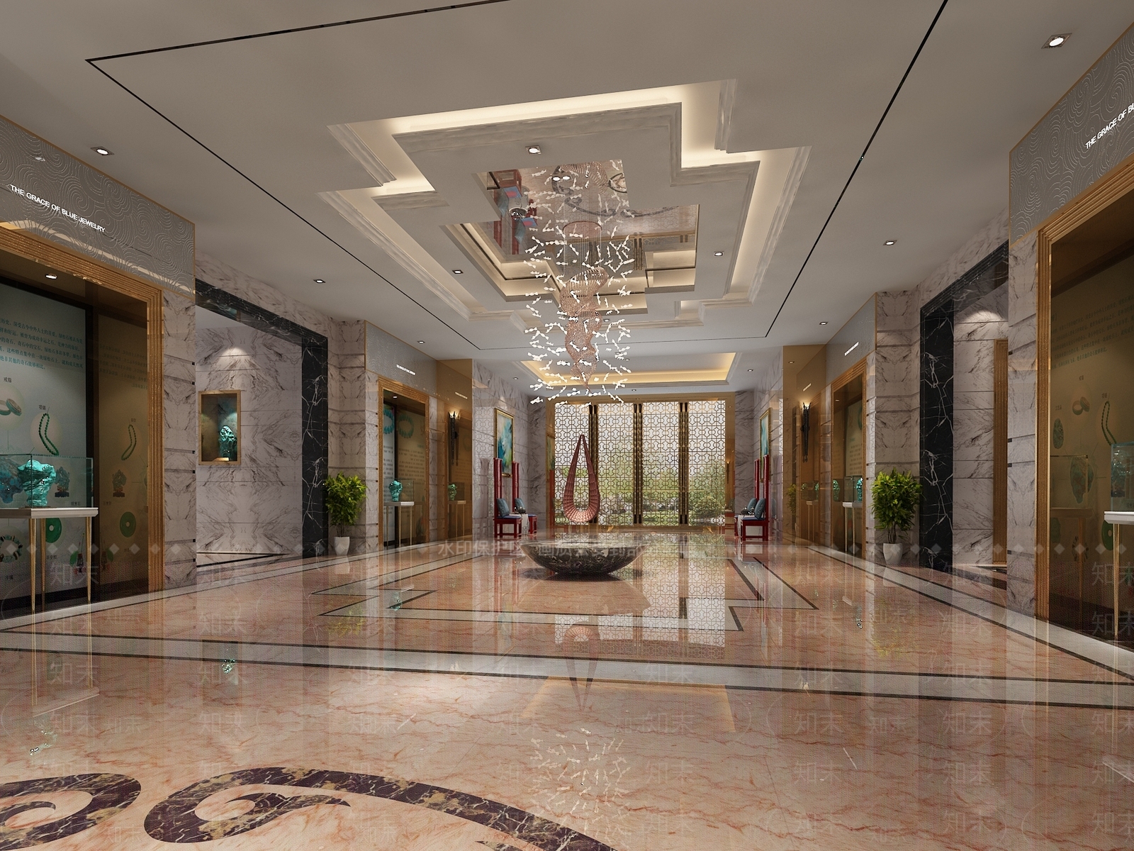 珠宝公司总部前厅3D模型下载【ID:1159256575】
