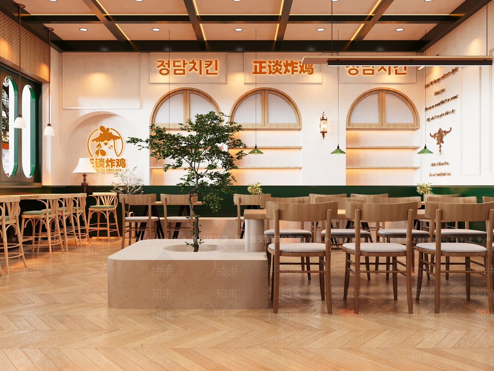 现代炸鸡餐饮店3D模型下载【ID:1159258125】