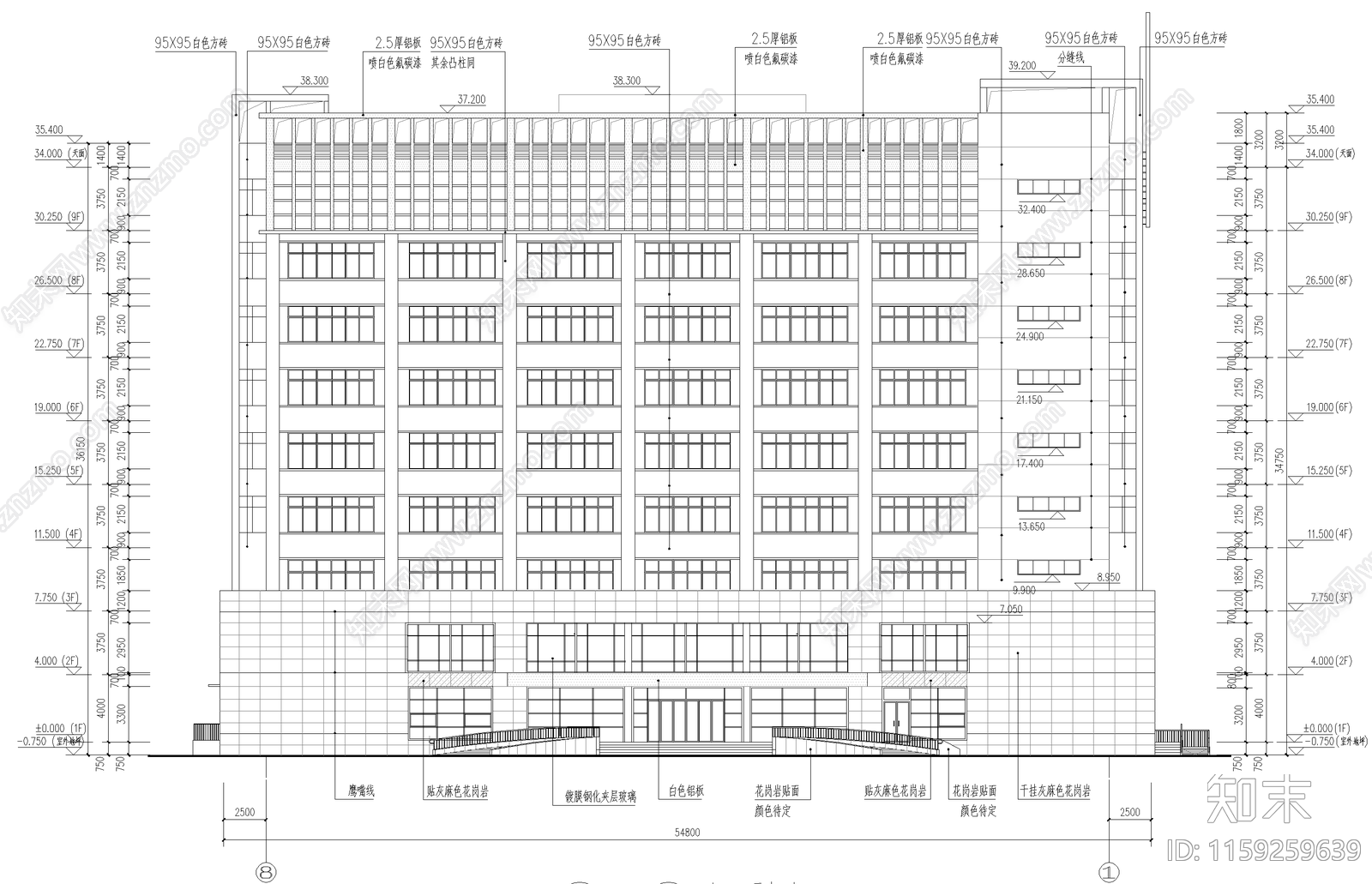 城市水产研究院建筑平面图施工图下载【ID:1159259639】