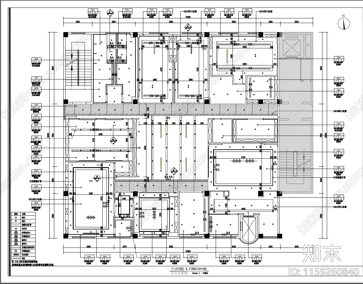 酒店办公室cad施工图下载【ID:1159260840】